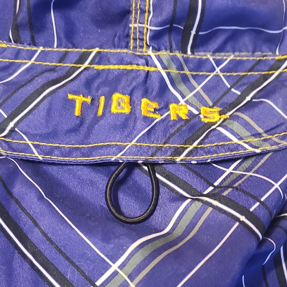 Men's Blue Plaid Swim Trunks - Picture 3 of 4